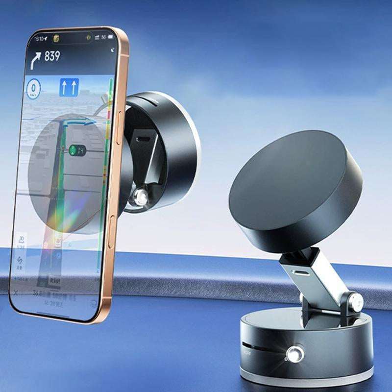 Vacuum Magnetic Phone Stand. Foldable and Retractable, Strongmagnet, Portable, Multi-Scene Useeasy to Use, Zero Bubbles, Your Screenstays Spotless