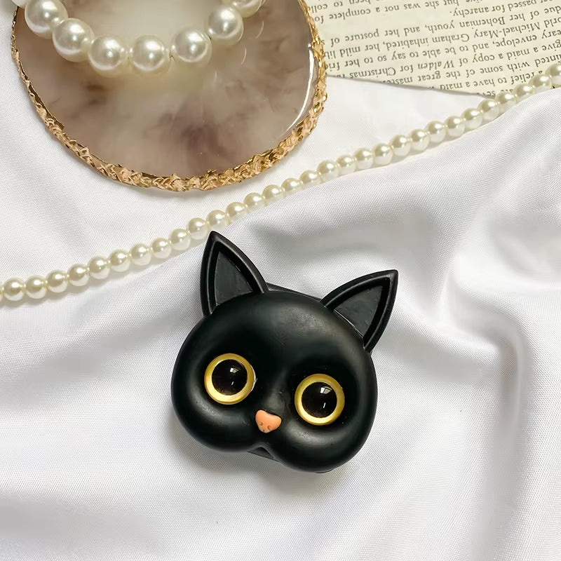 Pop Phone Holder Finger 3D Grip Sockets Grips Tok Cute Cat Makeup Mirror Phone Stand Adhesive Portable Ring