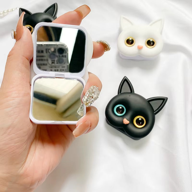 Pop Phone Holder Finger 3D Grip Sockets Grips Tok Cute Cat Makeup Mirror Phone Stand Adhesive Portable Ring