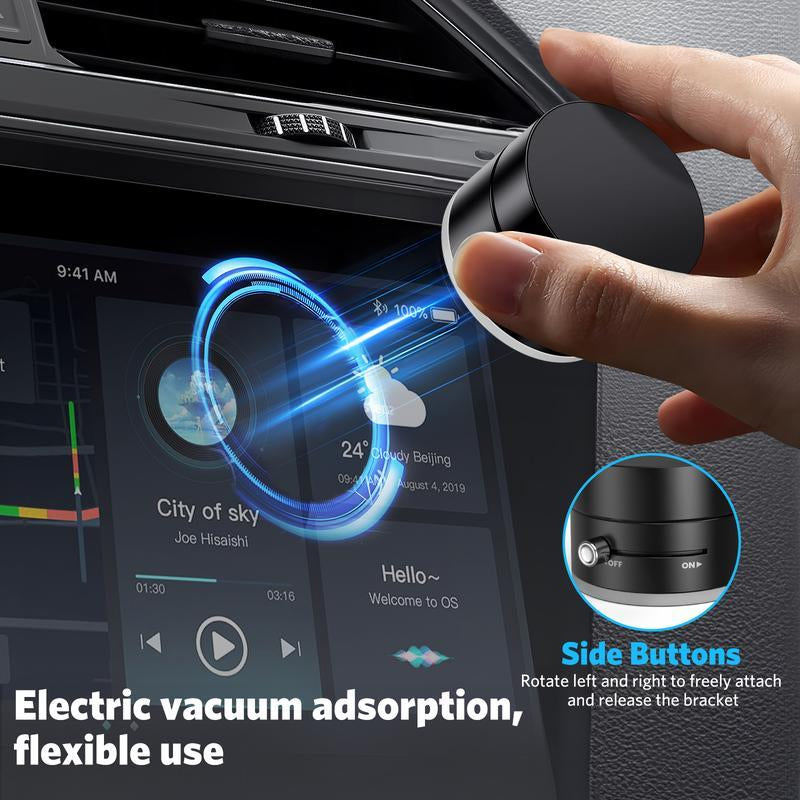 Vacuum Magnetic Phone Stand. Foldable and Retractable, Strongmagnet, Portable, Multi-Scene Useeasy to Use, Zero Bubbles, Your Screenstays Spotless